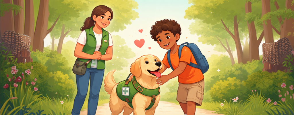 how to get a service dog for autism from application to training